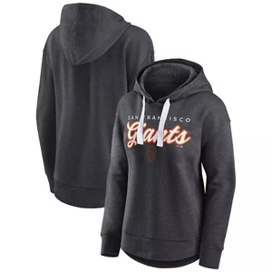 Fanatics Women's Charcoal San Francisco Giants Set to Fly Pullover Hoodie Size L - Picture 1 of 3