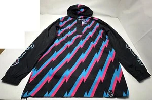 Bang Revolution Energy Drink Windbreaker Anorak Jacket M/L Black Pink Blue RARE - Picture 1 of 12