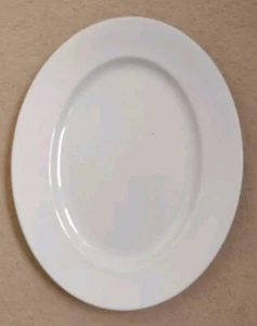 Vintage White Serving Plate Delphatic - Barratt's China Earthenware 30cmx23.5cm - Picture 1 of 3