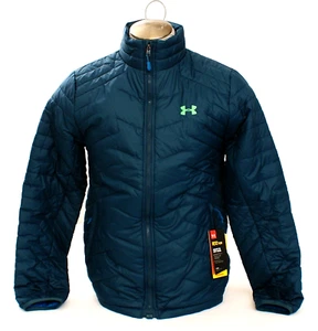 Under Armour Coldgear Storm Reactor Teal Magzip Puffer Jacket Men's Size Small S - Picture 1 of 4