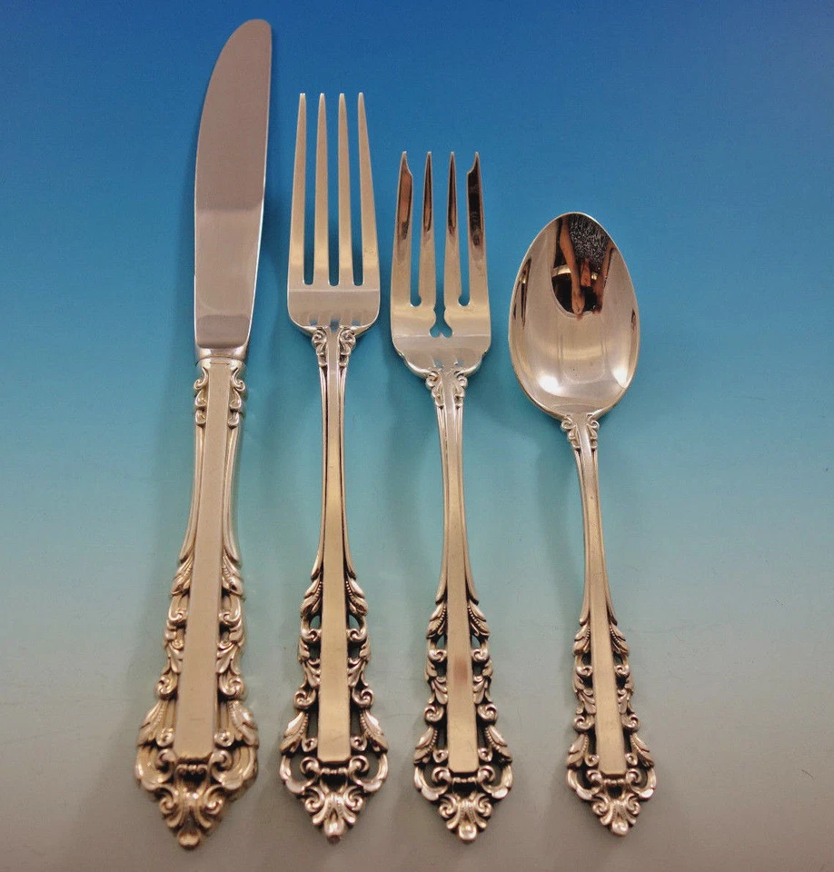 Medici by Gorham (1971) Sterling Silver Flatware Set 12 Service 52 Pieces - Image 1 of 4