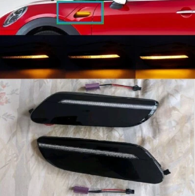 F56 MINI Cooper S JCW LED Dynamic Sequential Flowing Indicators LCI2 Clear - Image 1 of 4