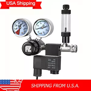 USA Shipping Aquarium CO2 Regulator DC Big Dual Gauge Display with Check Valve - Picture 1 of 5