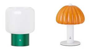 FANHAO Touch Bedside Table Lamp, Portable Cordless Rechargeable Mushroom Lamp - Picture 1 of 9
