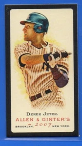 2007 Topps Allen & Ginter Black Bordered Mini Derek Jeter #150 Yankees - Picture 1 of 2