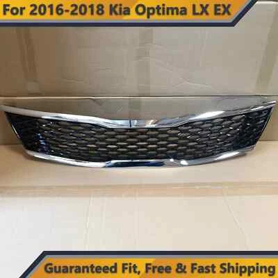 For 2016-2018 Kia Optima LX EX Front Upper Radiator Grille Chrome Mesh Grill Foto 1 de 4