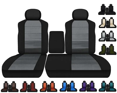 Se adapta a camioneta Dodge Dakota 1991-1993 cubiertas de asientos delanteros 60/40 asientos con consola Foto 1 de 2