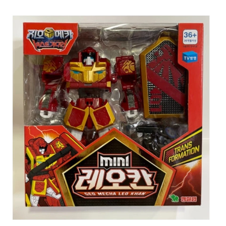 Geo Mecha Beast Guardian MINI GEO MECHA LEO KHAN Transforming Robot - Image 1 of 4