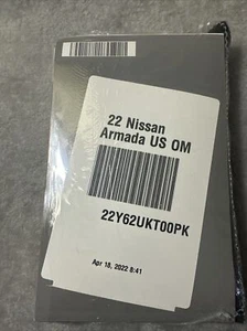 2022 Nissan Armada Owners Manual Set/ With Case - Picture 1 of 2