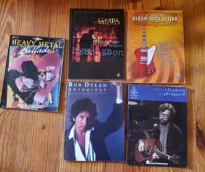 Rock Music Guitar Tab Book Lot Tablature Clapton Dylan Neil Young Assort Heavy - Picture 1 of 6