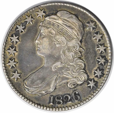 1826 Bust Half Dollar Choice EF Uncertified #1042 Cover