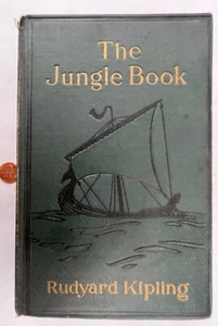 1922 The Jungle Book Rudyard Kipling DoubledayPage & Co Fine Illustrations - Foto 1 di 13
