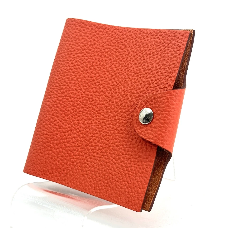 HERMES Agenda Ulysse Mini Planificador de Día Notebook Cubierta Naranja G2R Auténtico / 0379 Foto 1 de 4