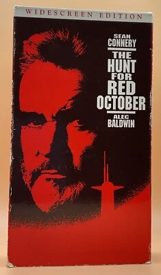 The Hunt for Red October VHS 1990, 1996 Widescreen Sean Connery **Buy 2 Get 1** - Image 1 of 3