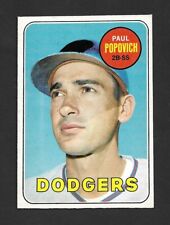 1969 OPC O-Pee-Chee baseball MLB #47 Paul POPOVICH Los Angeles Dodgers. NR-MT.