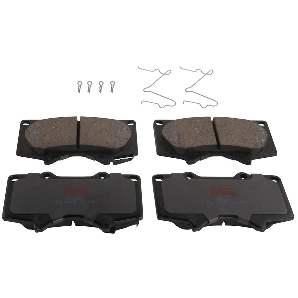 TXC0976 TRW conjuntos de pastilhas de freio conjunto de 2 rodas dianteiras para 4 corredores Toyota 4Runner Tacoma - Imagem 1 de 1