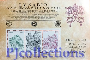 A2478-VATICANO - VATICAN CITY 1982 CALENDARIO GREGORIANO FULL SHEET 3 STAMPS MNH - Picture 1 of 1