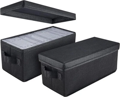 Cajas de almacenamiento de CD UENTIP - Paquete de 2 soportes para estuche de CD - 13,2" X5,9" X 5,3" Foto 1 de 4