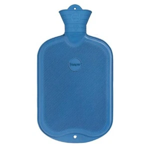 Sanger Ribbed Hot Water Bottle Dark Blue 2L WI481 - Picture 1 of 1
