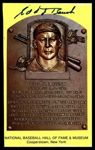 Edd Roush Yellow HOF Postcard Signed PSA/DNA Authenticated White Sox Autographed - Picture 1 of 2