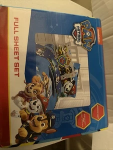 Nickelodeon Paw Patrol 4 Pc Full Sheet Set kids bedding new - Picture 1 of 4
