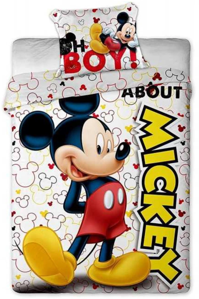 Literie Disney Housse de couette Mickey Mouse 140 x 200 cm