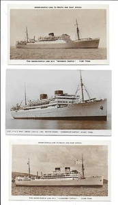 MV Llangibby Warwick Carnarvon Union Castle Line South East Africa 3 Postcards - Picture 1 of 1