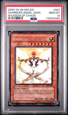 2004 Yu-Gi-Oh! Guardian Angel Joan Invasion of Chaos IOC Unlim Ultra Rare PSA 10 - Image 1 of 2