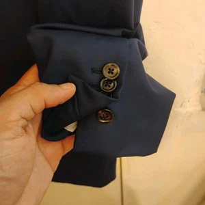 Ermenegildo Zegna SU Misura  Blue Wool Sport Coat 60L  50L 2 btn Working Cuff - Picture 1 of 20