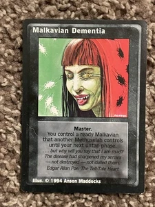 Malkavian Dementia 1994 Vampire Eternal Stuggle Jyhad # 1st Edition - Picture 1 of 2