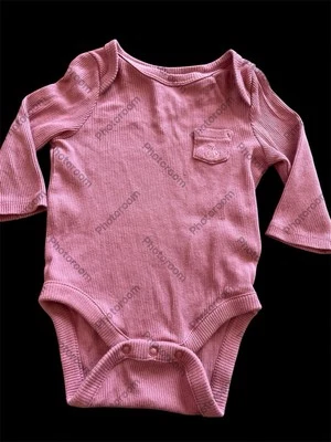 Baby Gap First Favorites NWOT Clay 100% Organic Cotton Ribbed Bodyshirt-0-3Mos - Image 1 of 4
