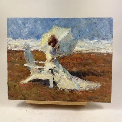 David Harlan, pintura "Sol e Areia", 16 X 20 - Imagem 1 de 4