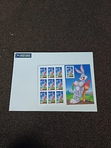 32c Bugs Bunny Looney Tunes Sheet 9 With Die Cut - Imperf Single Sealed - Picture 1 of 5