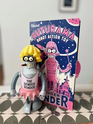Robot Gender Bender Futurama dans sa boîte avec ses accessoires. 20cm.  - Photo 1/4