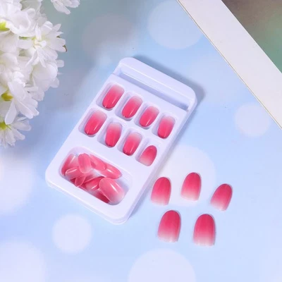  2 Boxes Gradient Color False Nails Fake Set Press-on Colored Tips - Image 1 of 4