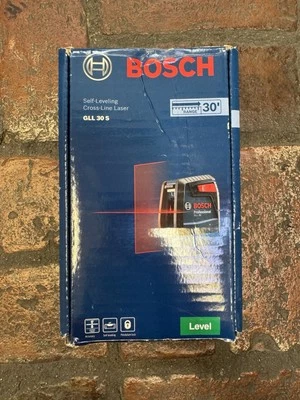 Nivel láser de línea cruzada autonivelante haz rojo Bosch GLL30S Foto 1 de 4