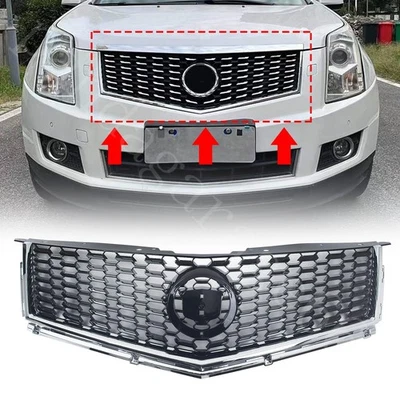 Parachoques delantero de auto parrilla inferior superior para Cadillac SRX 2010-2016 #22738992 negro Foto 1 de 4