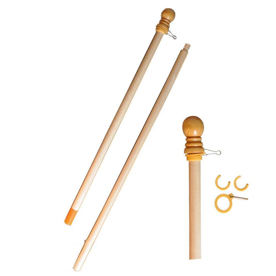 Sports Flags Pennants Company SS-5POLE Outdoor Flagpole - Brown