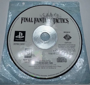 Final Fantasy Tactics Sony PS1 Black Label Disc Only Cleaned Tested & Works - Picture 1 of 4