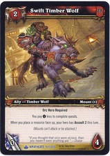 WOW WARCRAFT TCG WRATHGATE : SWIFT TIMBER WOLF X 4