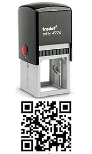 Sello de goma con código QR personalizado - Sello con código QR personalizado Código QR - Imagen 1 de 3