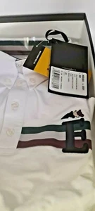Equiline Aldo Competition Polo Shirt mens White Size Large New & Boxed - Picture 1 of 6