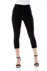 Petite Cropped Stretch Trouser - Ladies Roman Originals Women - Picture 1 of 85