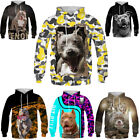 Klassische niedliche Hunde Grafik Tops Damen Männer 3D-Druck Hoodies Pullover Sweatshirts