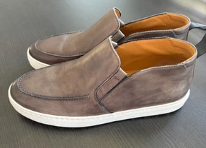 Magnanni Durham Torba Herrenschuh Größe 8 Braun Wildleder Hoch Leger Slipper Sneaker - Bild 1 von 9