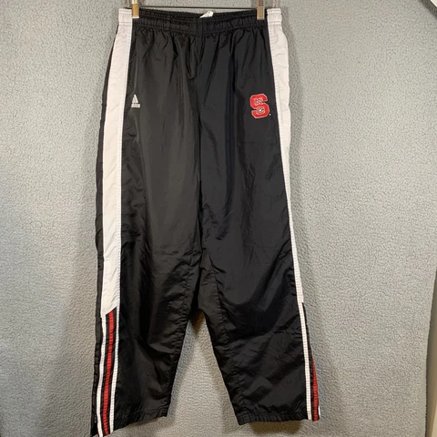 Adidas NC State Wolfpack Track Pants Black Men's Size Medium Cover