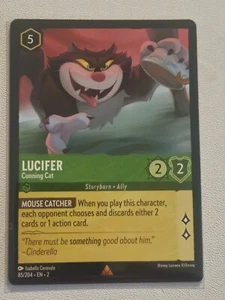 Lucifer - Cunning Cat 85/204 Rare Rise Of The Floodborn  Lorcana TCG Non-Foil  - Picture 1 of 10