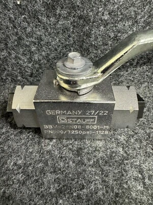 PARKER Hydraulic Steel Ball Valve Not Lockable BVHP08NSS1N Two Way 1/2" NPT - Image 1 of 4
