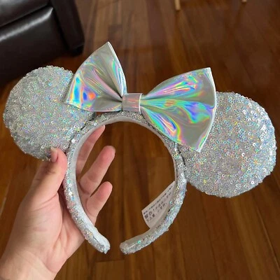 Diadema de Cenicienta Espejo Mágico Plateado Orejas de Minnie Regalo Niña Parques Disney Foto 1 de 4