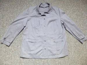 Canvas Damenjacke Gr. 48 Farbe Grau Baumwolle - Bild 1 von 5